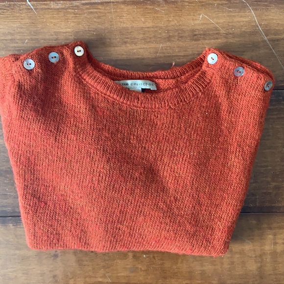Mango knit sweater wool blend rust - Picture 5 of 8